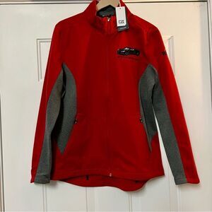 Cutter & Buck Stingray Corvette Museum Full Zip Red Long Sleeve Weathertec L